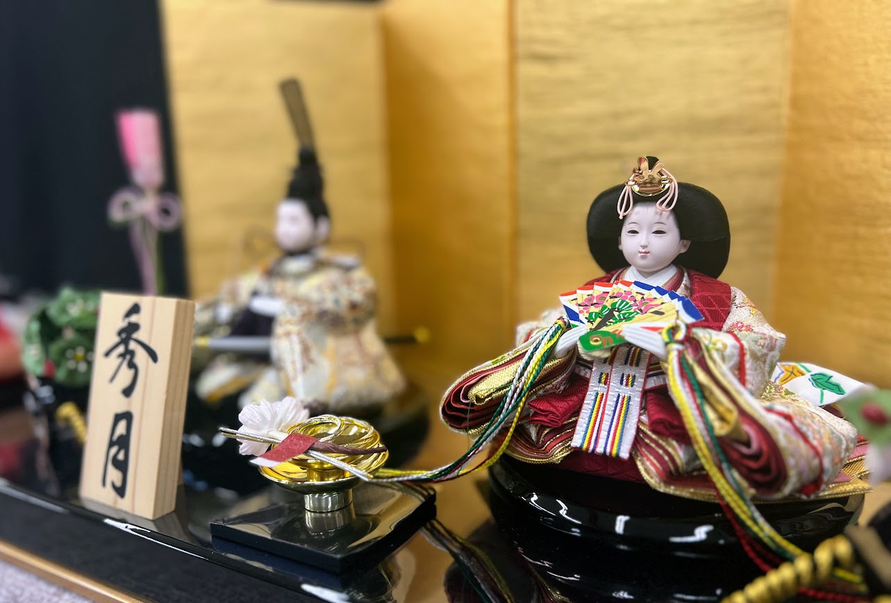 秀月親王飾り 金屏風、雪洞、毛氈、小物 秀月親王飾り 金屏風、雪洞